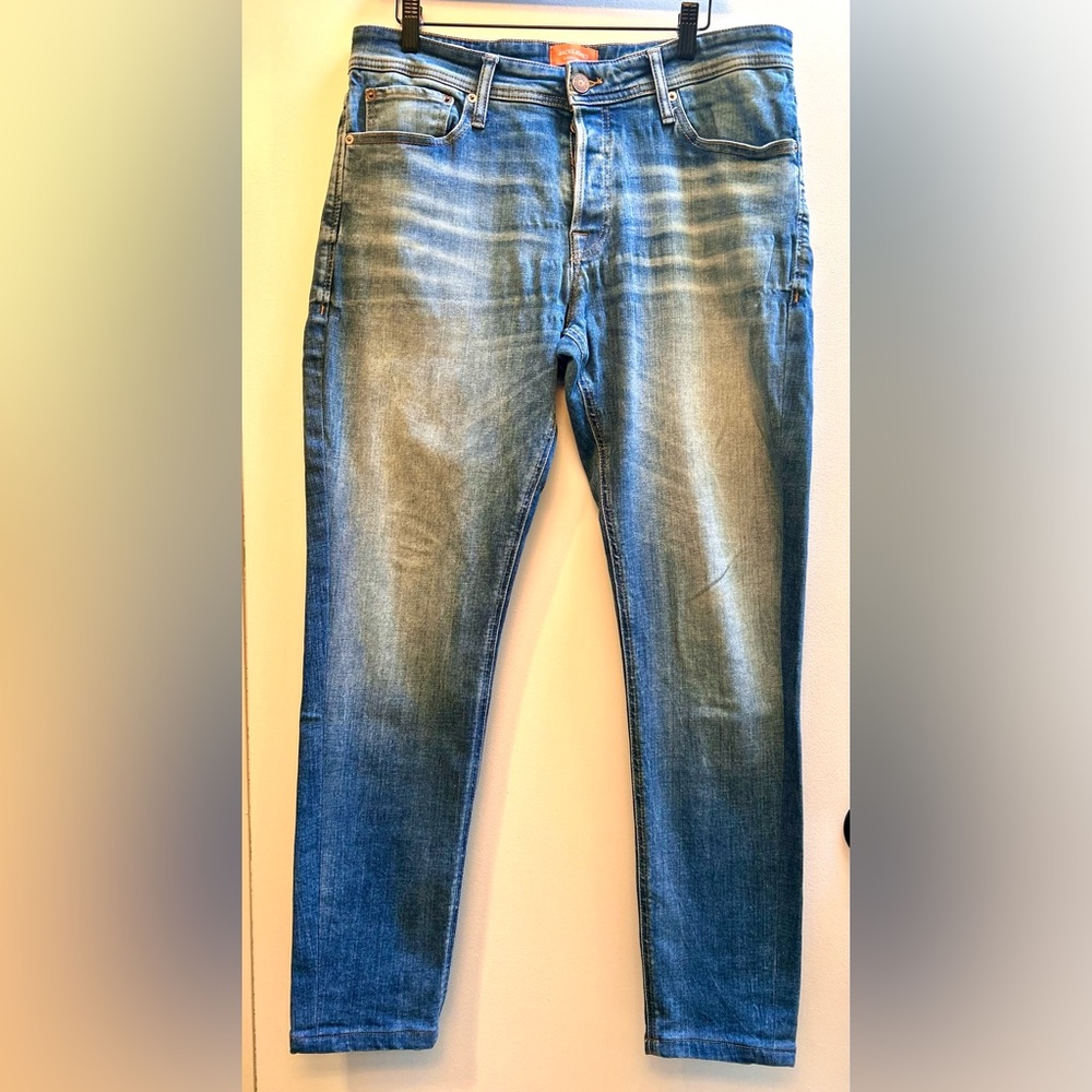 Men's Jack & Jones Blue Wash Denim Jeans